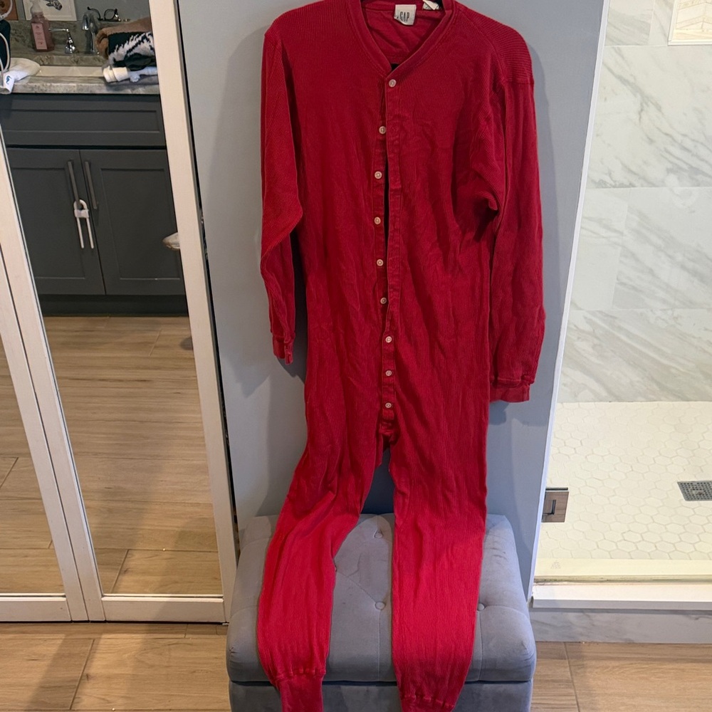 Vintage Gap Cozy Red Adult Pajamas